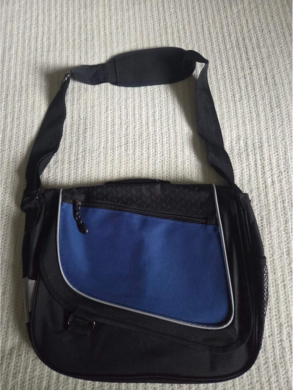 New ACRO Messenger Shoulder Bag Black & Blue NWT